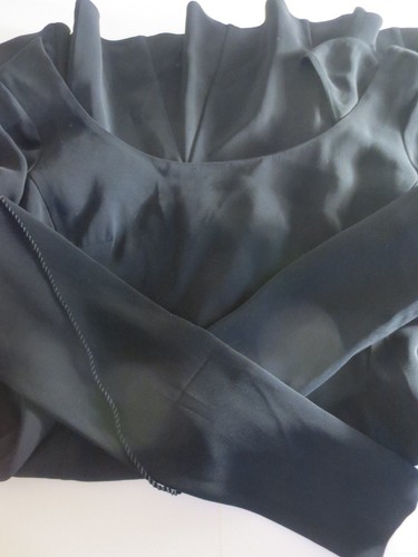 Mini Vestido Rachel Zoe Negro Recortado Corbata Talla 0 Nuevo con Etiquetas $495 - Imagen 4 de 7