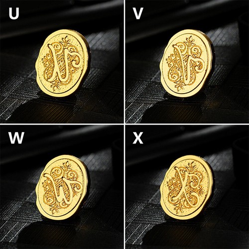 Personalized Initial Letter Wax Seal Stamp Embossed Fire Lacquer Sealing Head - Picture 33 of 38