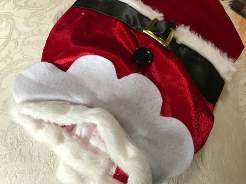 NWT Red SANTA SUIT Dogs Size XS Soft Velour By PMP - Picture 3 of 3