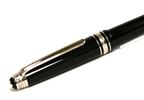 New Montblanc Ballpoint Midsize Unicef Black Resin Platinum Trim Pen 116073 - Picture 3 of 7