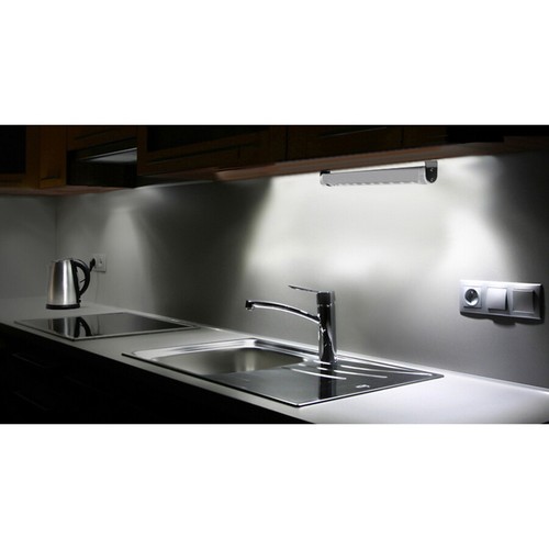 Lámpara Fluorescente 9 LED SWD PIR Detector Movimiento Cocina Armario Gabinete - Imagen 9 de 11