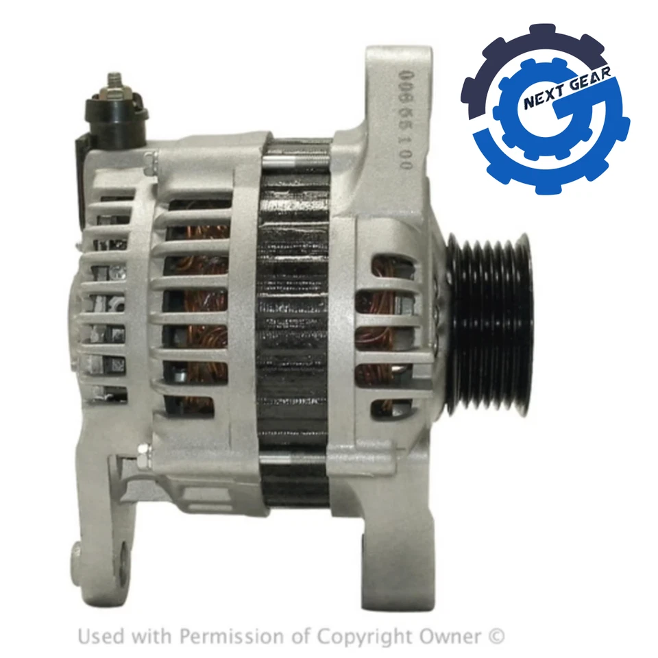 Alternador remanufacturado OEM EE. UU. Industries 1993-1994 Nissan Altima 2,4 L 13464 Foto 3 de 4