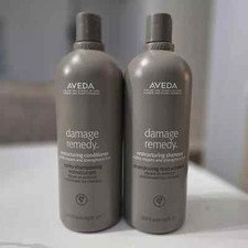 Aveda Damage Remedy Restructuring Conditioner  Shampoo set Jumbo 33.8 oz / 1 L