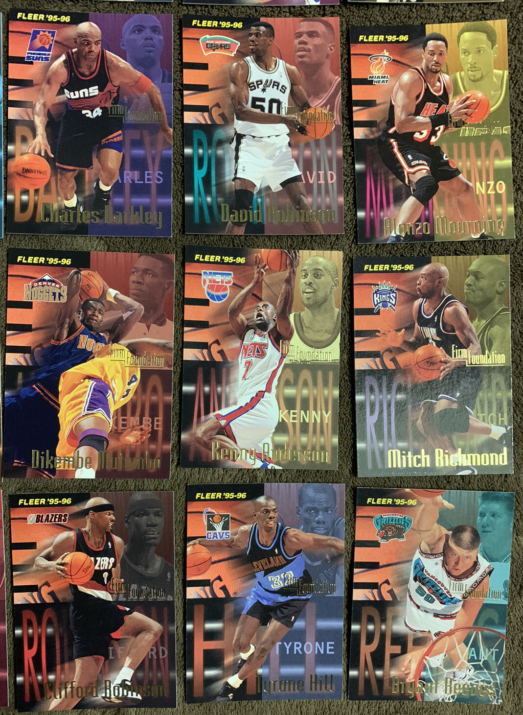 1995-96 Fleer Basketball Firm Foundation Comp. Set Michael Jordan Garnett RC NM+ - Picture 6 of 6
