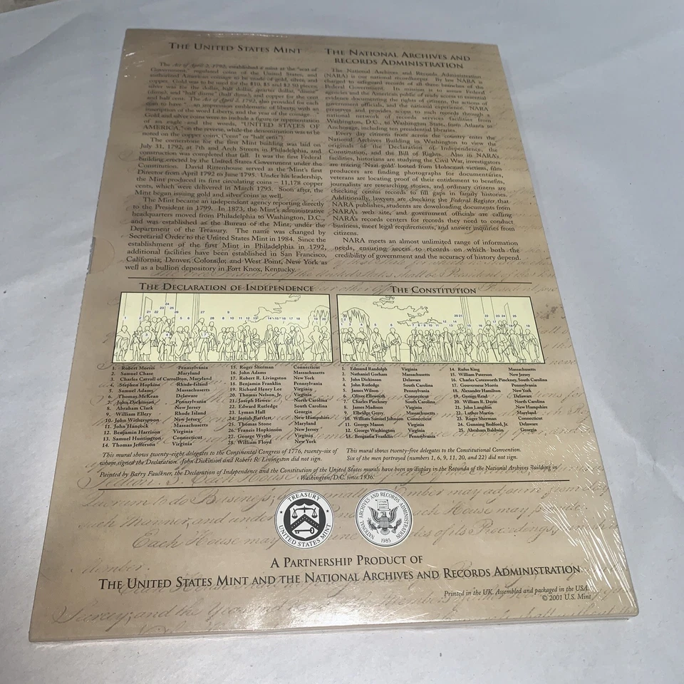 The First 13 States with 26 mint uncirculated Quarters US Mint Set- P & D Sealed - Image 2 of 4
