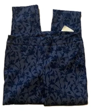NWT Chico's Pull On Pants Women’s Size 14 So Slimming Brigitte Slim Leg Floral