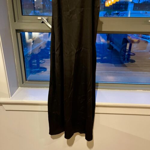 Maxi Vestido Bazilika Negro Seda - Nuevo con Etiqueta, Talla S (Reino Unido 6-8) - Imagen 7 de 11