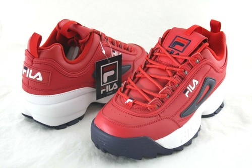 Fila Disruptor II Premium Men's Shoes Red-White-Navy 1FM00139-616 MENS SNEAKER - Picture 5 of 9