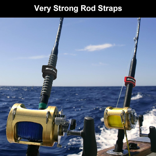 8 Pezzi Cinghie per Canna Da Pesca Cintura per Canne Da Pesca Elastica Regolabil - Foto 5 di 12