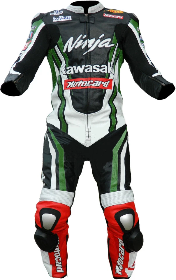 Biker Lederkombi Leder Bikeranzug Rennen Motorrad Lederjacke Hose Einteilig-54 - Bild 2 von 4