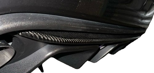 Abarth 500 595 Rear Diffuser Lip Bumper Cover Genuine Carbon Fibre Black 3M S4 - Afbeelding 2 van 4