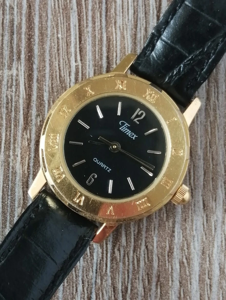 MONTRE FEMME TIMEX VINTAGE WATCH TOP 1990 MODE CLASSIQUE METAL PL