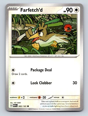 Farfetchd HP 90 Leek Clobber Attack Wild Duck Pokémon Card | eBay