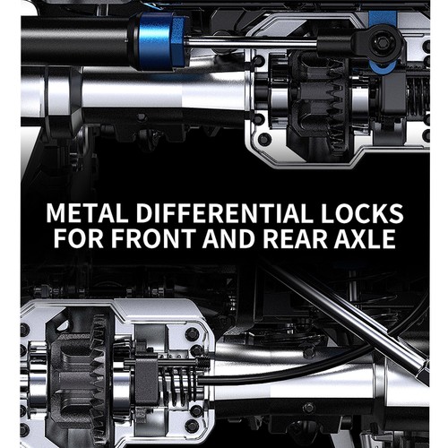 MJX H8H+ V2 1:8 RC Crawler Truck 4WD Offroad Double Pickup 4x4 Fernbedienung Cit - Bild 11 von 18