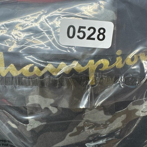 Champion Shirt Mens Large Black Green Army Camouflage C Short Sleeve Crew Neck - Picture 8 of 8