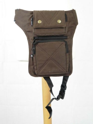 Fair Trade Made in India Double Pocket Psy Trance Festival Pocket Belt - Picture 8 of 12