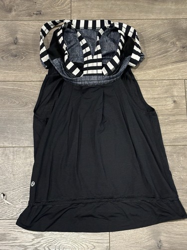 Lululemon Racerback Sculpt Tank Top Shirt Running Workout Women’s Size 6 Black - Picture 5 of 7