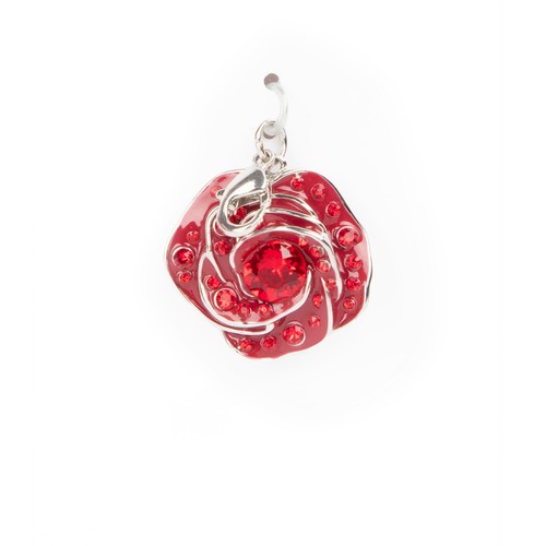 Red Austrian Crystal Rose Charm by Bead Landing™ - Picture 5 of 6
