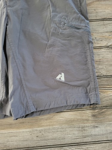 Eddie Bauer Cargo Short Herren 38 grau First Ascent Guides Day Off Reißverschlusstasche - Bild 3 von 9