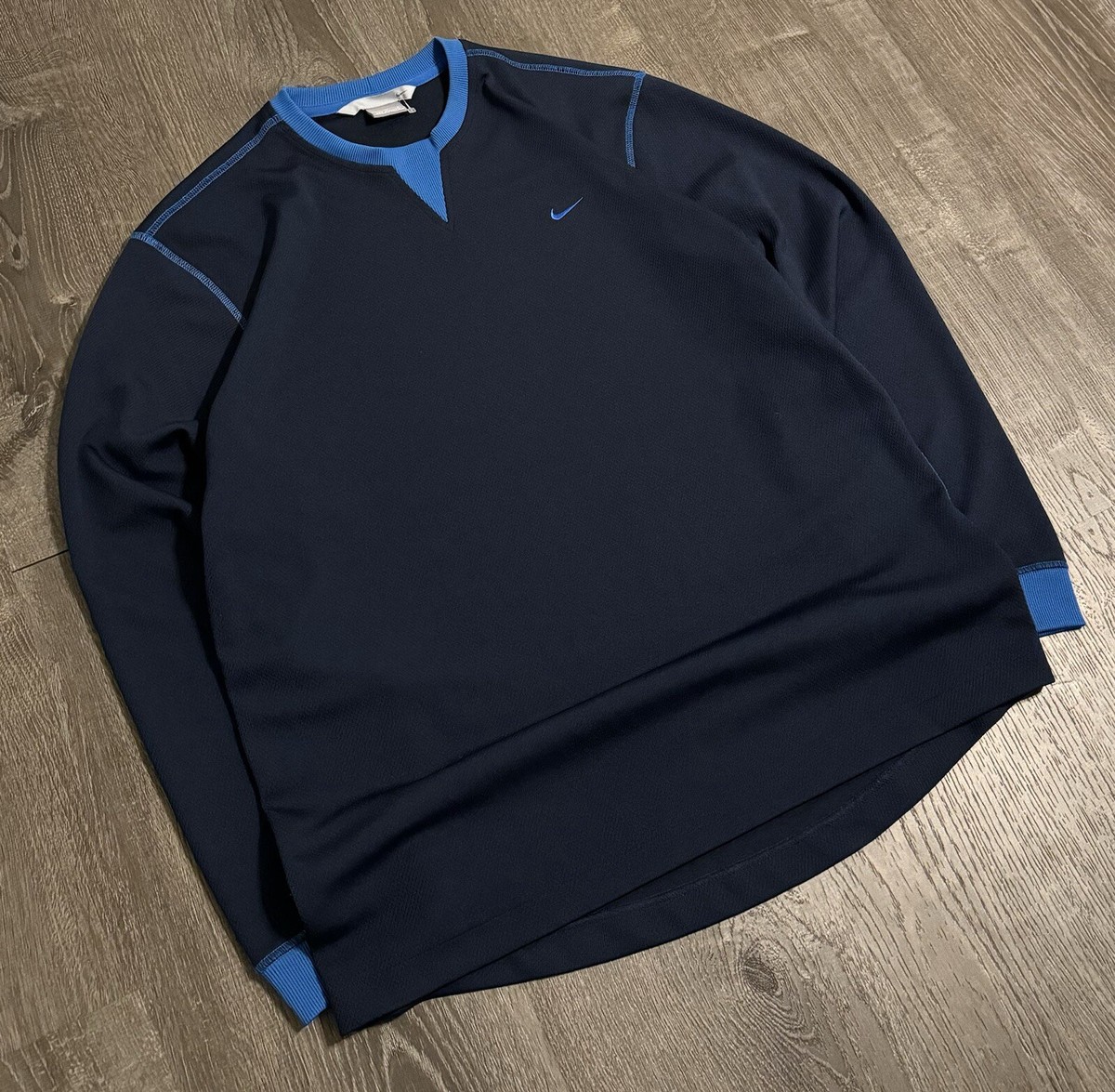 90s Y2K OLD NIKE sports サーマル raglan 激レア Vintage 90\u2019s Nike \u2018The Sports And Fitness Co\u2019 Long Sleeve Shirt Fade A4464