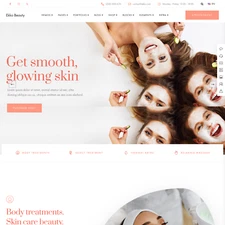 Beauty Salon Websites Design for Sale with Free VPS Web Hosting