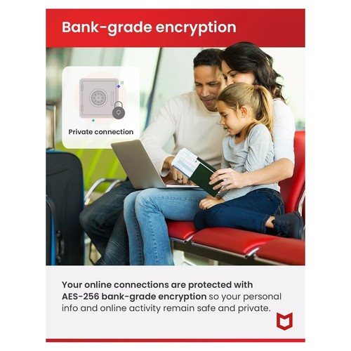 McAfee Safe Connect Unlimited VPN 2025 5 Devices 1 Year (EMAIL) - Picture 4 of 8