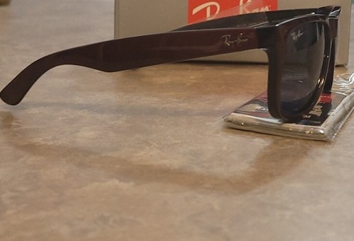 ๐ฅ RARE Ray-Ban RB4165 6470/80 51mm JUSTIN | Brown Metallic on Black | Dark Blue - Picture 7 of 10