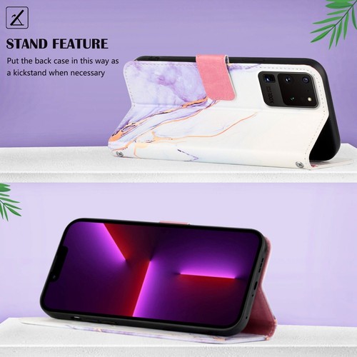 Strap Marble Leather Wallet Phone Case For Samsung S23 S22 S21 A13 A14 5G A53 5G - Picture 60 of 65