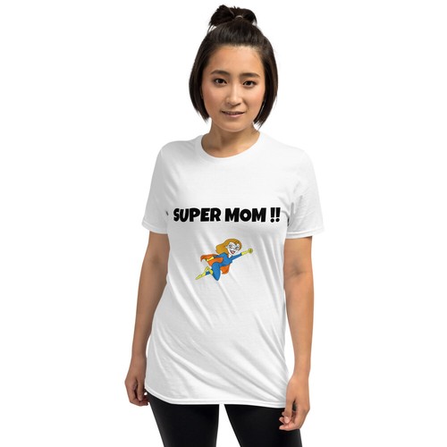 Short-Sleeve Unisex T-Shirt - Super Mom - Picture 13 of 13