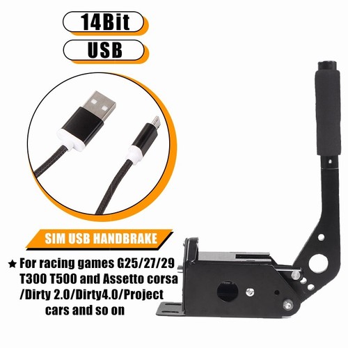 SIM USB Handbrake+Clamp For Racing Games G25/27/29 T500 FANATECOSW DIRT RALLY - Picture 7 of 11
