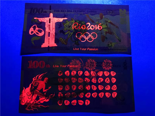 LOT 10 PCS,2016 Rio Olympics in Brazil Commemorative banknote/UNC - Picture 4 of 5