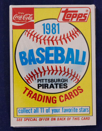1981 Coke Team Partial Sets Pittsburgh Pirates Sealed Cello Pack - Picture 2 of 2