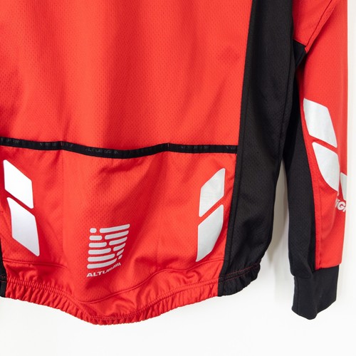 Altura Night Vision Commuter Long Sleece Jersey Size S Hi Vis Red Full Zip - Picture 9 of 17