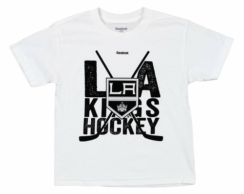 Reebok NHL Youth Los Angeles Kings "Cross Sticks" Short Sleeve Graphic Tee - Picture 1 of 4