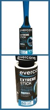 Set of 2 Evercare Extreme Stick All Purpose Lint Roller with Extra Refill