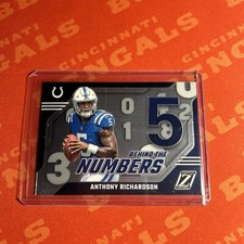 Anthony Richardson Rookie 2023 Panini Zenith Behind The Numbers #2 Colts RC