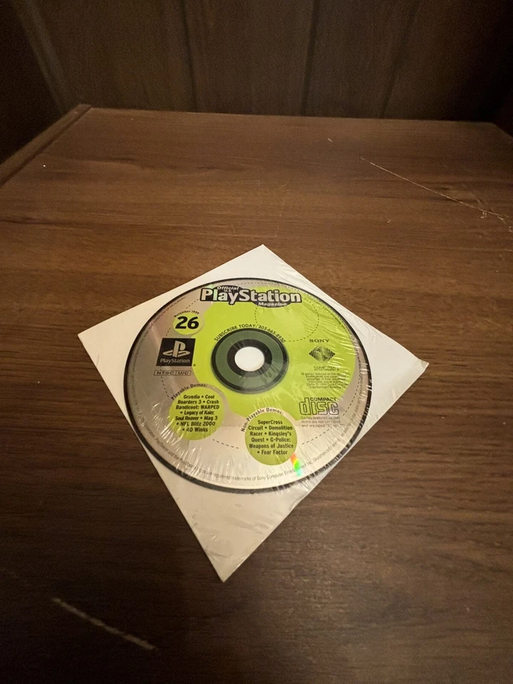 Official U.S. Playstation Magazine # 26 November 1999 Demo Disc ps1 Tested Works - Image 2 of 3