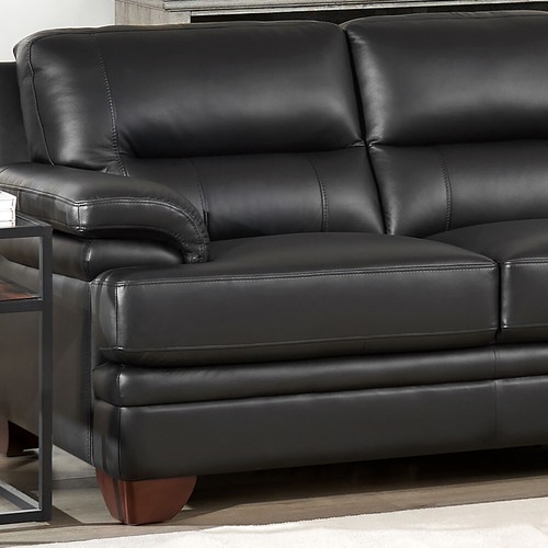 Hydeline Luxor Top Grain Leather Sofa Couch, Memory Foam and Springs Seating - Picture 12 of 29