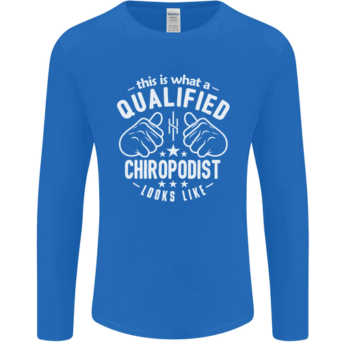 Un Qualified Podólogo Looks Like Manga Larga para Hombre Camiseta - Imagen 4 de 37
