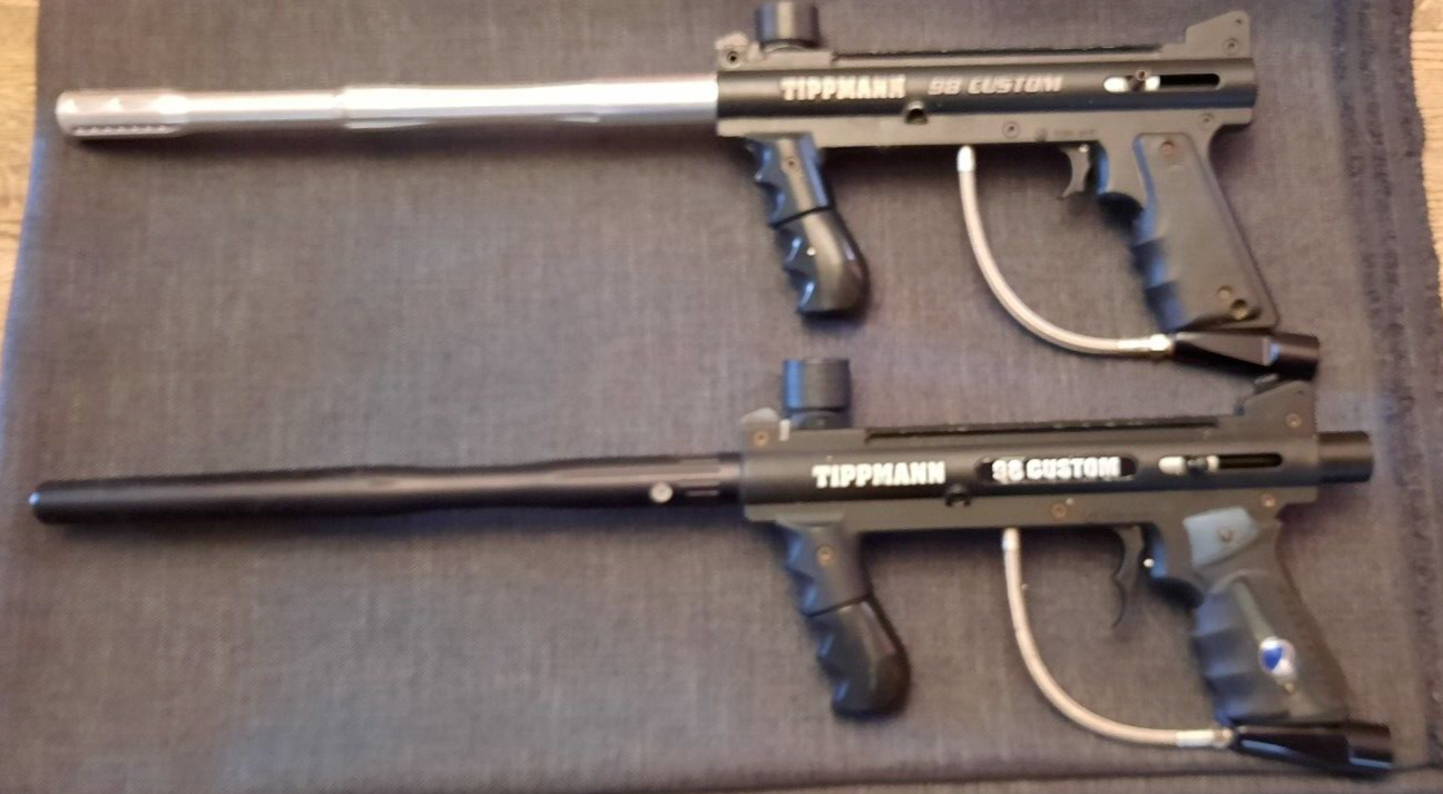 Tippman 98 Custom Paint Ball Gun Lot of 2 eBay
