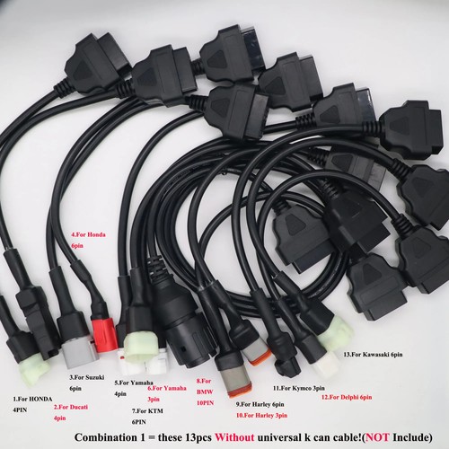 Cable OBD2 apto para motocicletas YAMAHA adaptadores de conector de diagnóstico - Imagen 15 de 32