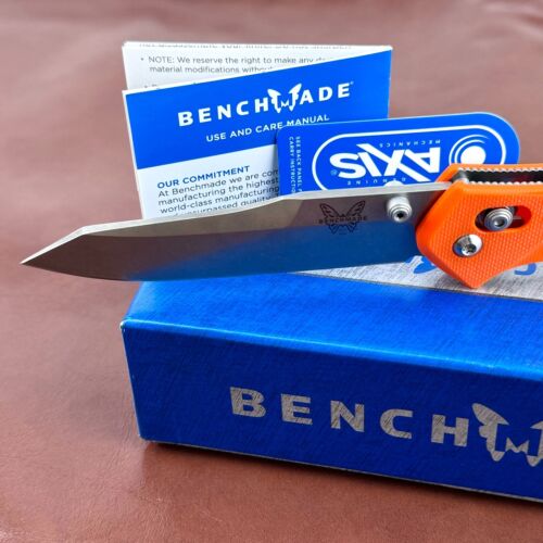 Benchmade Osborne 940 G10 Handle Orange S30V Stainless Folding Knives - Picture 3 of 7