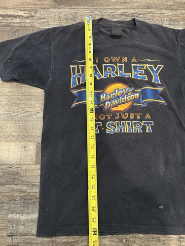 I Own A Harley Not Just A T-Shirt Vintage Single Stitch T-Shirt Medium - Bild 5 von 11