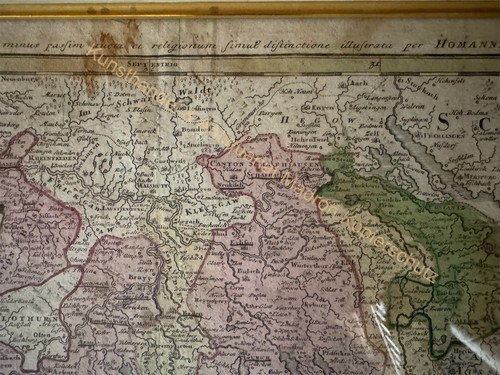 Landkarte Schweiz Potentissimae Helvetiorum Reipublicae J.B Homann 1760 Original - Bild 4 von 8