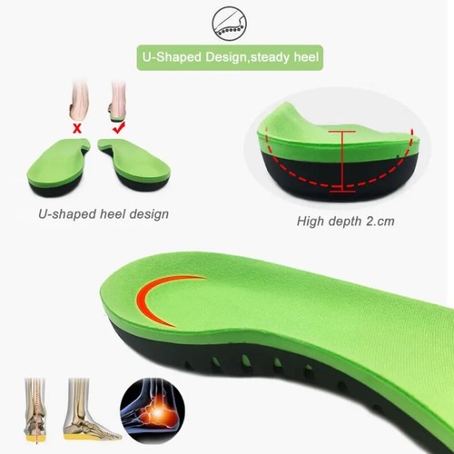 Eva Orthopedic Insole X/o Leg Correction Flat Arch Support Plantar Fasciitis Gym - Picture 11 of 18