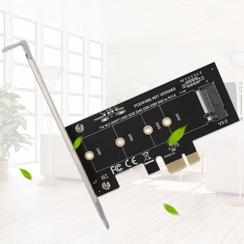 PCI-E na M.2 NGFF SSD NVMe Konwerter kart rozszerzeń Adapter M-Key Connector XAT - Zdjęcie 3 z 7