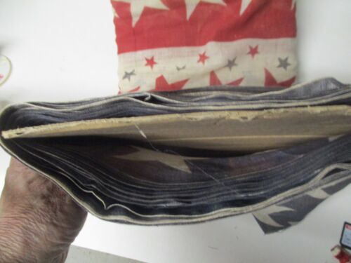 702" x 22" Atemberaubende rot weiß & blau All Stars patriotische Gaze Wimpelkette - Bild 4 von 4