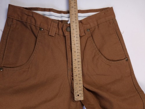 Steam Horse Dry Goods 29x28 Dark Khaki Brown Canvas Work Pants Unisex NWOT - Picture 7 of 12