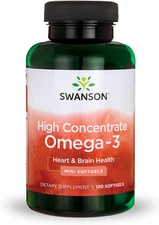 High Concentrate Omega-3 Fish Oil - Essential Fatty Acids - (120 Softgels, 680Mg