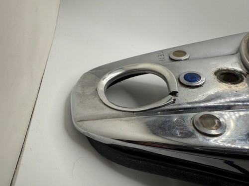 Velocímetro de cabeza de pala Harley Davidson Panhead de colección con cubierta de tablero cromada - Imagen 12 de 12